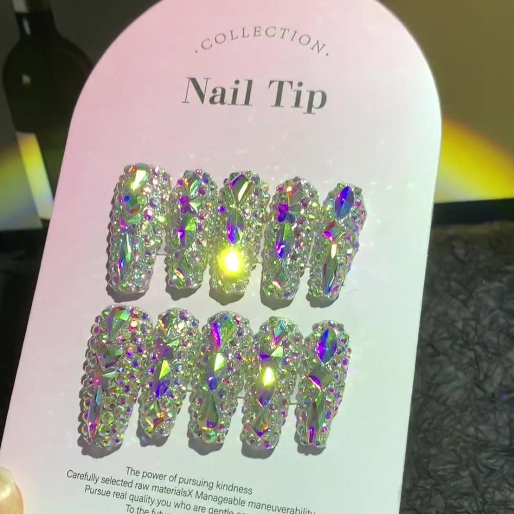 Diamond  Press on nails