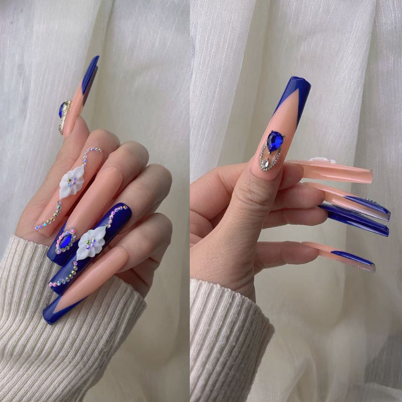 Long Style Press on nails Live No.106